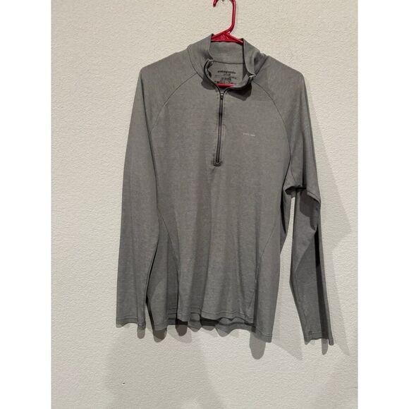Patagonia Men's Capilene Midweight Zip Neck Long Sleeve Pullover Size XL Gray - Picture 1 of 9